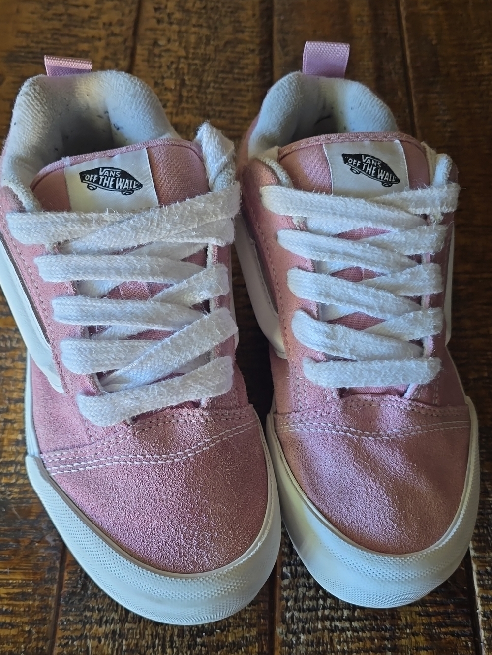 Vans Pink Suede Low-Top Sneakers for Girls